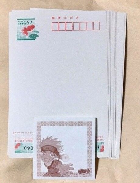 【数量限定】12枚 62円郵便葉書(インクジェット紙)+おりがみ螺旋メモ/ハガキ はがき