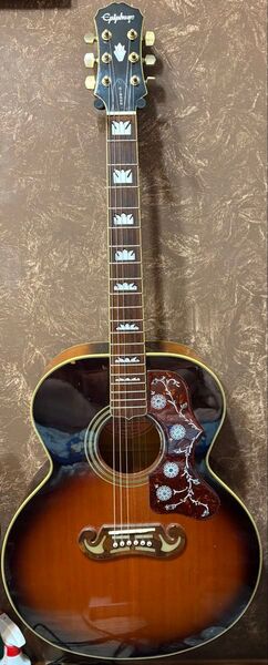 Epiphone EJ200VSサンバースト韓国製 旧ヘッド エピフォン Gibson エレアコ 激鳴りアコギ