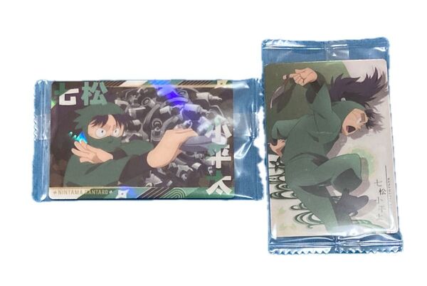 忍たま乱太郎 劇場版 映画ドクタケ忍者隊 最強の軍師ツインウエハースの段 ウエハースメタリックプラカード 七松小平太