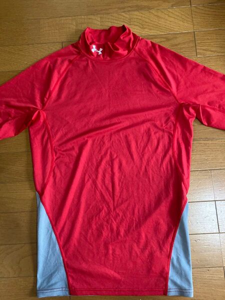 アンダーアーマー 半袖シャツ レッド メンズ トレーニングウェア コンプレッションウェア