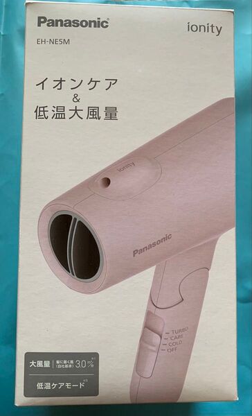 パナソニックPanasonicヘアードライヤー ionity イオニティ保証書付きマイナスイオン ミストローズ EH-NE5M-P