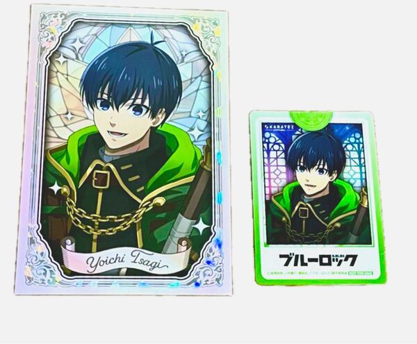 ブルーロック カラオケの鉄人 カラ鉄 潔世一 ウィザード 箔押しポストカード ミニフォト風カード