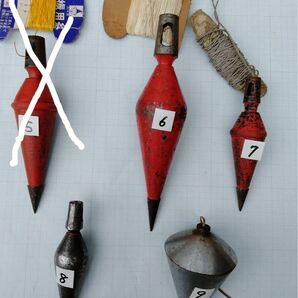 5番売れました 下げ振り おもり 錘 鉄骨木造工事 釣り 日曜大工 コレクション 古道具