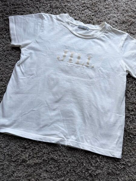 難ありジルバイジルスチュアート☆フロッキーロゴTシャツ JILL by JILLSTUART