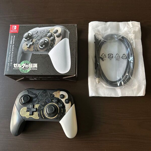 Switch Proコントローラー ゼルダの伝説ティアキンエディション ジャンク品