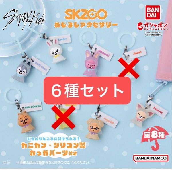 SKZOO めじるしアクセサリー【6種セット】ガシャポン