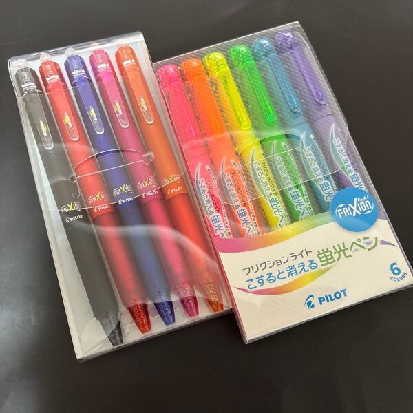 新品未使用 PILOT パイロット フリクション ボールペン 蛍光ペン セット