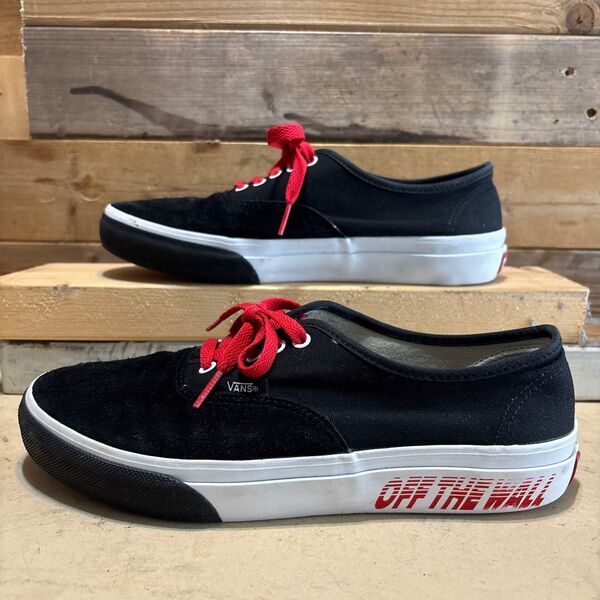 VANS AUTHENTIC BLACK/RED バンズ 26.5cm