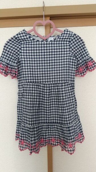 GAP(ギャップ) キッズ 半袖ワンピース ギンガムチェック 130cm