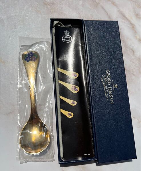 新品未開封 georg jensen 純銀 スプーン デンマーク ビンテージ シルバー ジョージジェンセン 43g