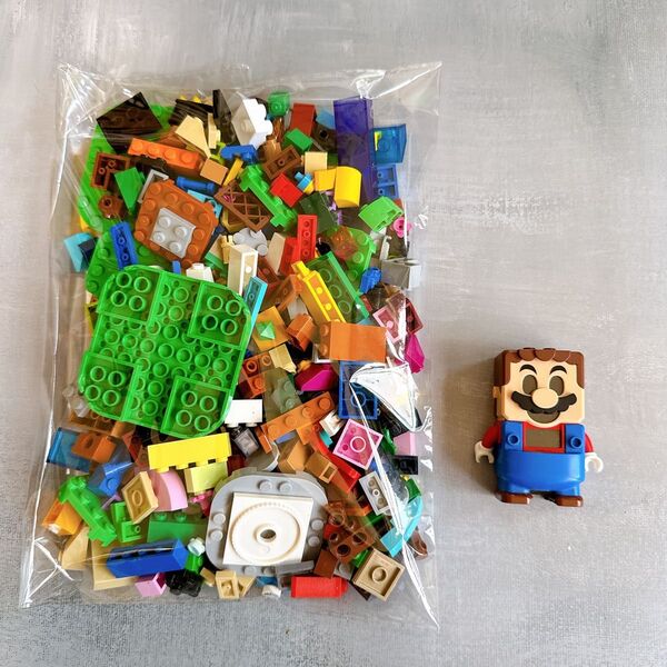 LEGO レゴ 270g+マリオフィギュア セット まとめ売り バラ パーツ