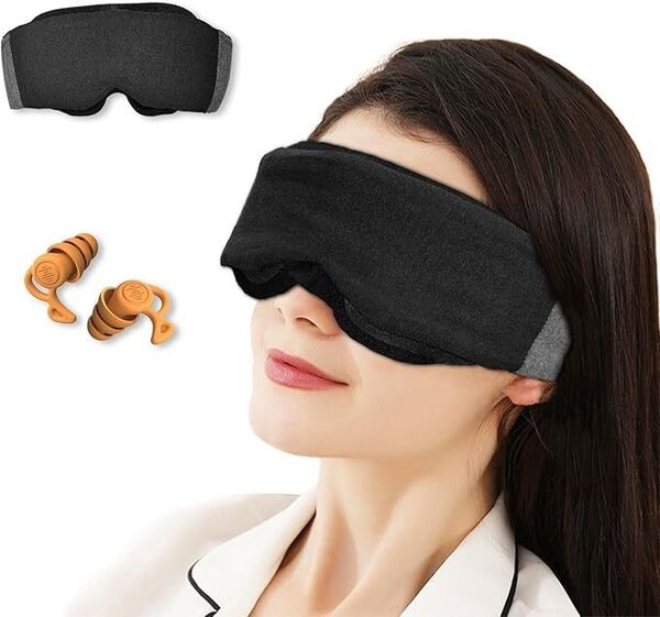 リーピングアイマスク 3D 軽量遮光 アイマスク 睡眠用 夏 快適な睡眠 柔らかい素材 男女兼用 長時間の睡眠でもストレスフリー