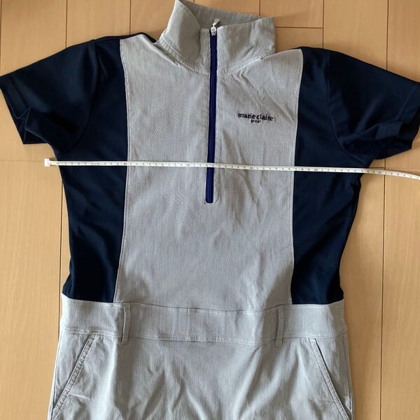 marie claire sport ゴルフウェア ワンピース ストライプ