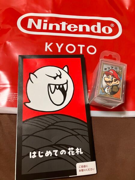 新品未使用任天堂 ニンテンドー 花札マリオ黒