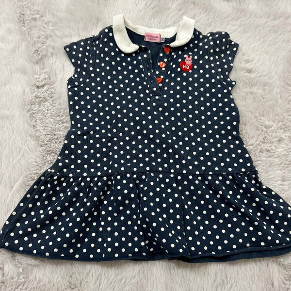 キッズ子ども女の子ベビー半袖ワンピース90センチ み ミキハウス ホットビスケッツ 半袖 夏服