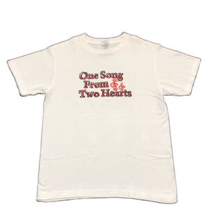 ★コブクロ KOBUKURO LIVE TOUR 2013 Tシャツ オフホワイト プリント メンズ Sサイズ★Z3259