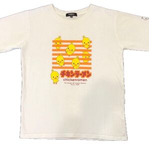 Doublefocus チキンラーメン Tシャツ Mサイズ ホワイト