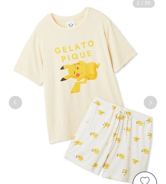 【ポケモンスリープ】接触冷感プリントTシャツ&ショートパンツセット