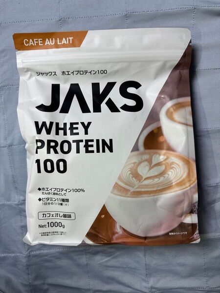 【新品未開封】JAKS ジャックス ホエイ プロテイン 1kg カフェオレ風味
