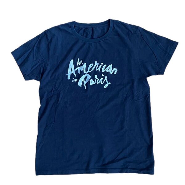 Daluc Tシャツ 「An American in Paris」プリント ロゴTシャツ ネイビー Mサイズ