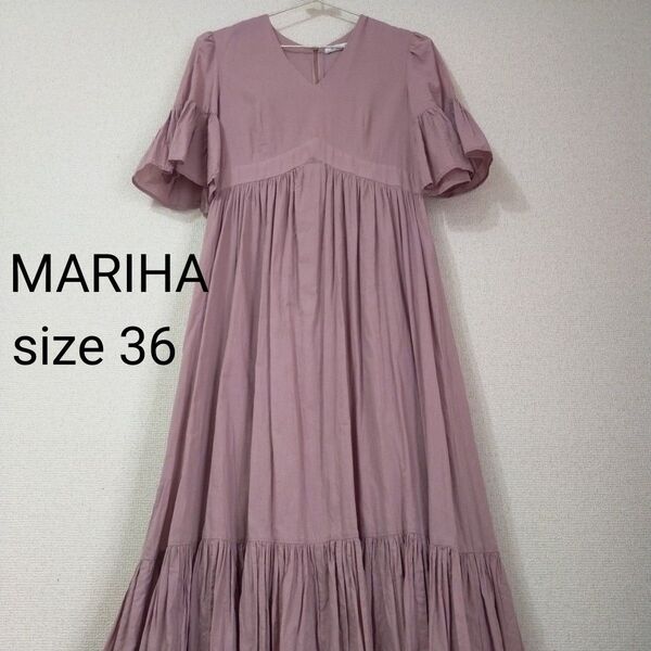 MARIHA すずらんのドレス フレアスリーブ ピンク ワンピース マリハ