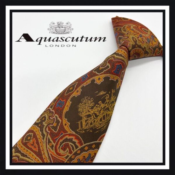 【高級ブランド】Aquascutum アクアスキュータム ネクタイ