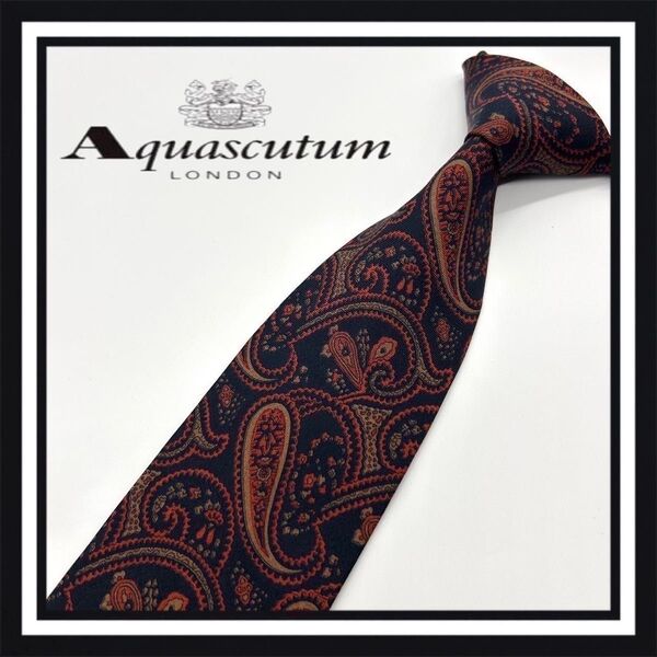 【高級ブランド】Aquascutum アクアスキュータム ネクタイ