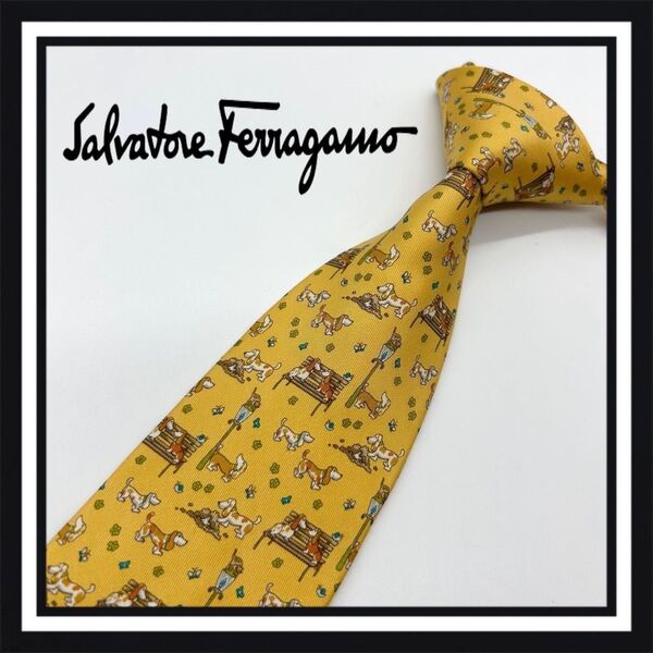 【高級ブランド】 Salvatore Ferragamo サルヴァトーレ フェラガモ ネクタイ