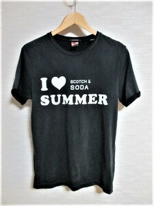 ☆SCOTCH & SODA スコッチアンドソーダ ウォッシュ加工 Tシャツ 半袖/メンズ/S☆サファリ掲載