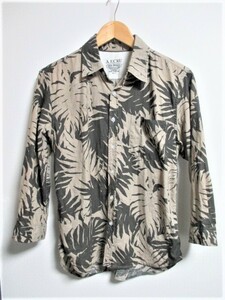 *ABAHOUSE Abahouse 7 minute sleeve shirt flax shirt / men's /2(M)* new work popular complete sale model 