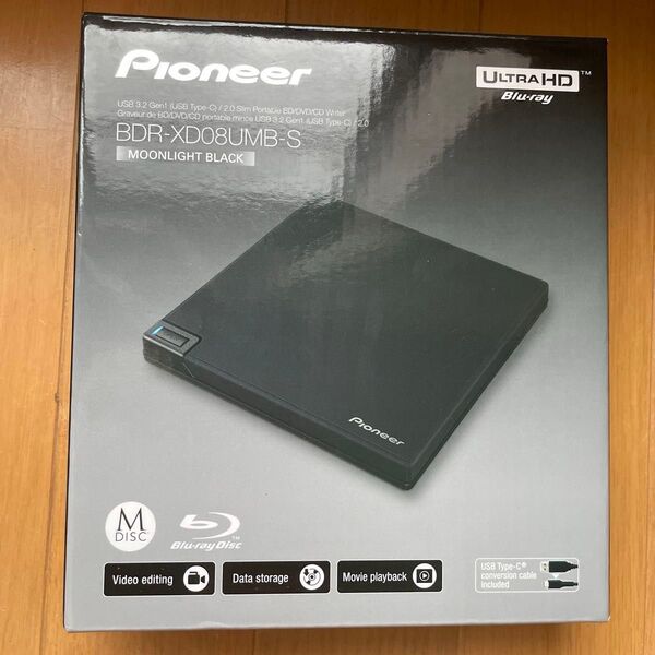 【未開封】パイオニア ブルーレイドライブ BDR-XD08UMB-S Pioneer URTRA HD Blu-ray ディスク