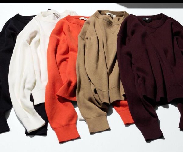 ユニクロ UNIQLO スムースコットンクルーネックセーター