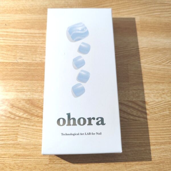 ohora オホーラ フットネイル 足 セミキュア ジェルネイル シート シール 水色 ブルー シンプル