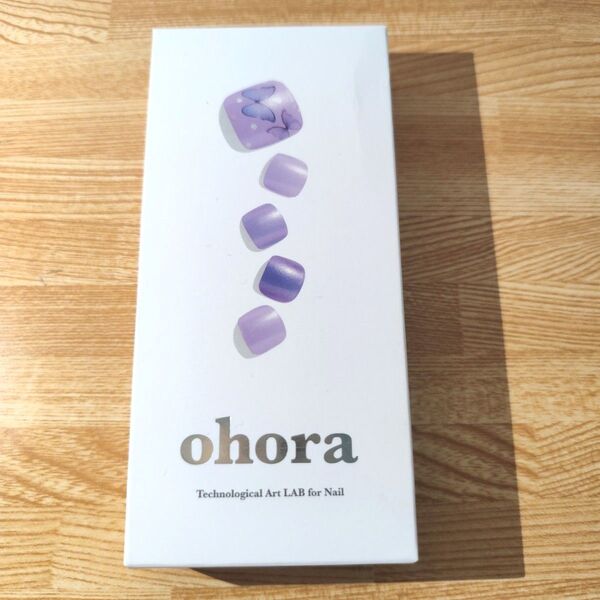 ohora オホーラ フットネイル 足 セミキュア ジェルネイル シート シール パープル 紫 蝶 バタフライ