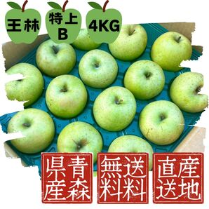 ☆超お得品☆残りわずか!!!【王林】【青森県産】【送料無料】【産地直送】【特上B】【4KG】