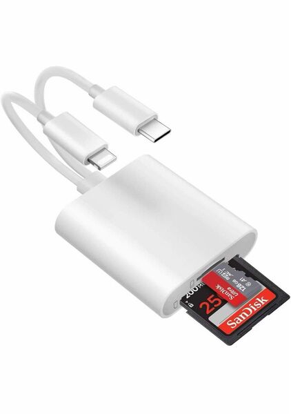 タイプC USB 変換 SDカードリーダー 2in1 SD TFカメラアダプタ