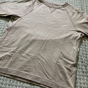 ユニクロ ラグラン tシャツ ベージュ Mサイズ メンズ