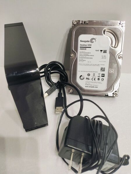 【ジャンク】内蔵&外付HDD合計4TBセット ST2000DM001 SEAGATE2tb&wd20ears 2tb