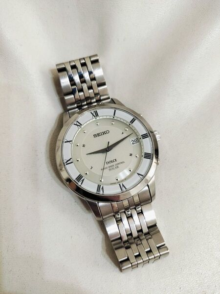 SEIKO セイコー 7B22-0AJ0 DOLCE ドルチェ メンズ 電波ソーラー 腕時計 sadt001