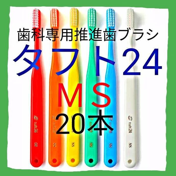 タフト24 MS 20本 お値引中 ! 最安値 ! 歯科専用推進歯ブラシ ※ クーポン使って更にお買得に !