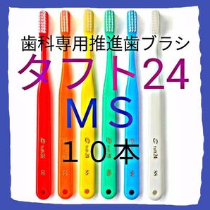 タフト24 MS 10本 お値引き中 ! 最安値 ! 歯科専用推進歯ブラシ ※ クーポン使って更にお買得に ! ※