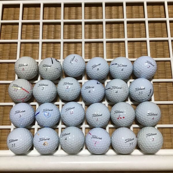 タイトリスト PRO V1 V1x ロストボール 24球