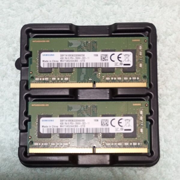 SAMSUNG PC4 - 2666V ノートPC用メモリ 4GB2枚 (合計8GB)