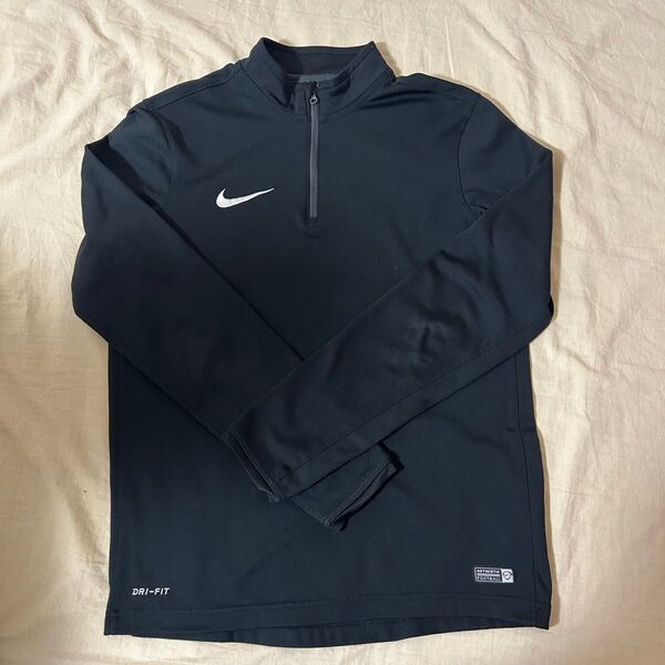 NIKE ハーフジップシャツ ブラック サッカー フットサル トレーニングウェア