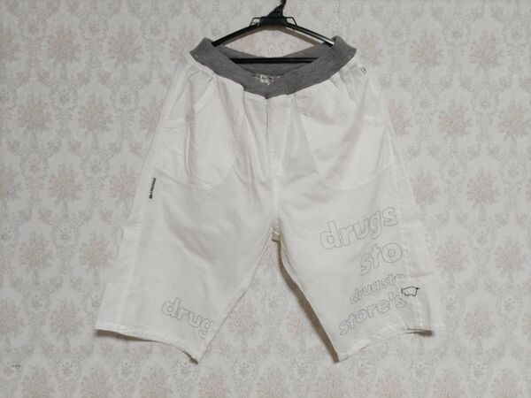ドラッグストアーズ サイズF ハーフパンツ 白 タグ付き