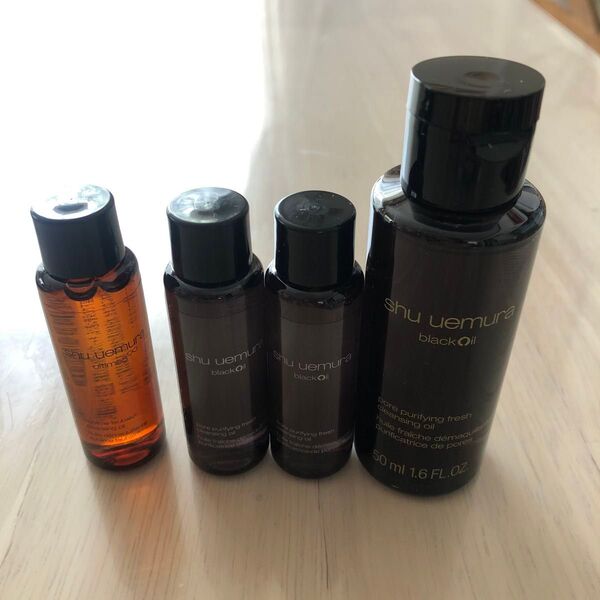 新品未使用 shu uemura シュウウエムラ ブラッククレンジングオイル black cleansing oil 4つセット