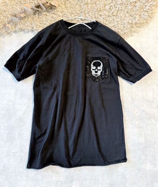 Lucien pellat-finet ルシアン ペラフィネ スカル Tシャツ黒