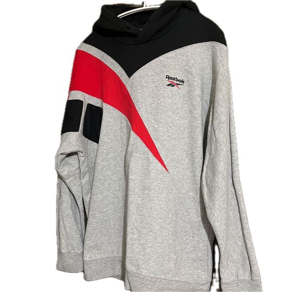 Reebok スウェット パーカー グレー L