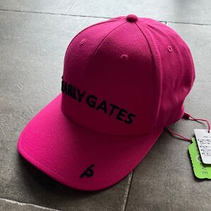 新品 PEARLY GATES パーリーゲイツ リサイクルPEツイート キャップ ピンク