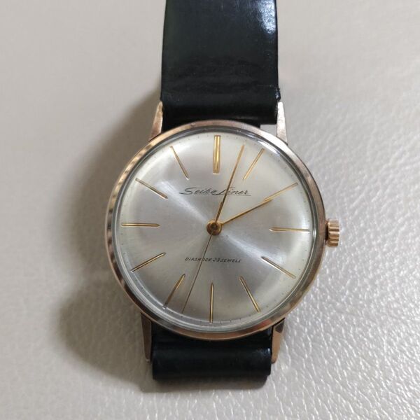 SEIKO Liner セイコーライナー J14069 23石 手巻き メンズ腕時計 ゴールド 稼働 ヴィンテージ